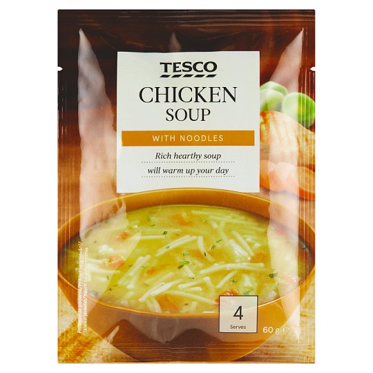 Tesco Chicken Soup with Noodles 60 g