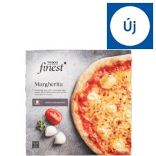 Tesco Finest Quick-Frozen, Pre-Baked Pizza with Mozzarella Cheese and Tomato Puree 390 g