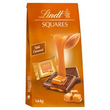 Lindt Squares Milk Chocolate with Caramel Filling 9 pcs 144 g 