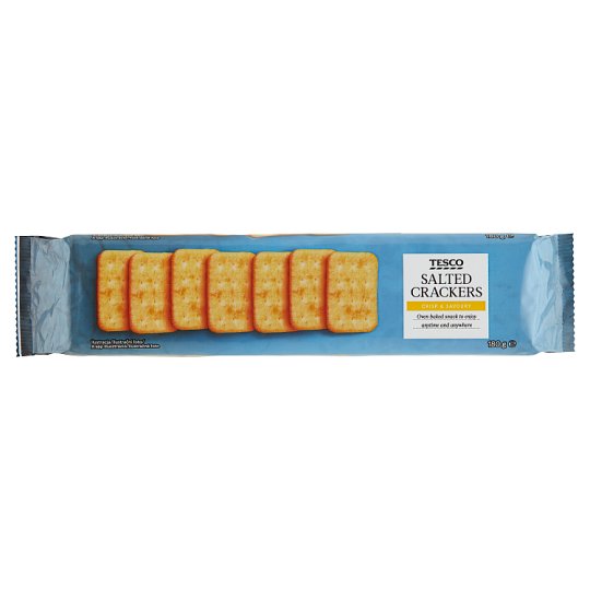 Tesco Salted Crackers 180 g