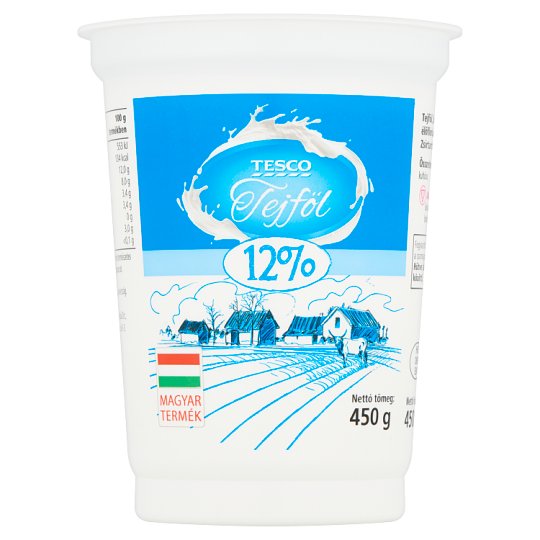 Tesco tejföl 12% 450 g