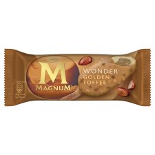 Magnum Ice Cream with Date and Toffee Flavour Ice Cream Core, Coated with Caramel Chocolate 90 ml