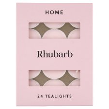  Tesco Home Rhubarb Scented Tealights 24 pcs