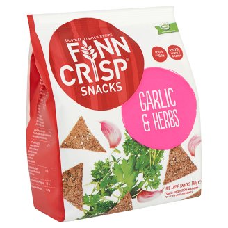 Finn Crisp Snacks rozs ropogós fokhagymával és zöldfűszerekkel 130 g