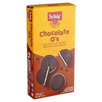 Schär Disco Ciok gluténmentes kakaós keksz tejkrémes töltelékkel 165 g