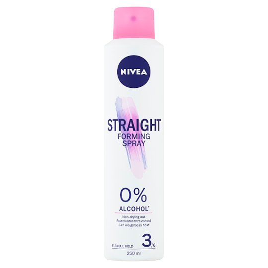 Nivea Straight Perfect Hair Forming Hair Spray 250 Ml Tesco
