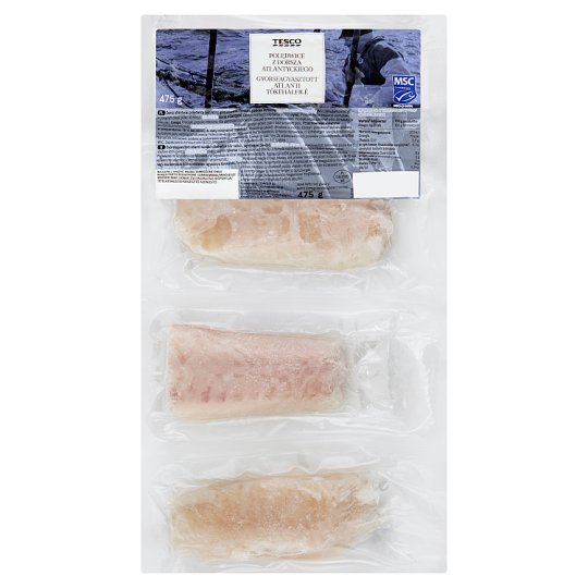 Tesco gyorsfagyasztott atlanti tőkehalfilé 475 g