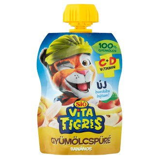 Sió Vitatigris alma alapú vegyes gyümölcskészítmény banán pürével 90 g