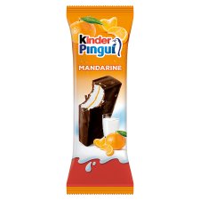 Kinder Pingui Mandarin tejes krémmel és mandarinos készítménnyel töltött sütemény 30 g