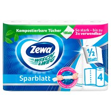 Zewa Wisch & Weg Sparblatt Household Towels 2 Ply 4 Rolls