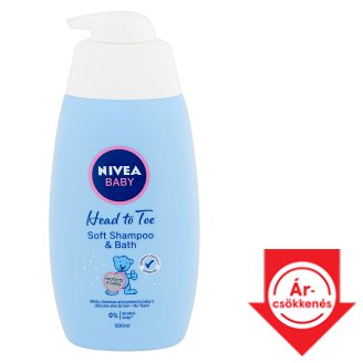 NIVEA Baby 2 az 1-ben gyengéd babasampon és fürdető 500 ml