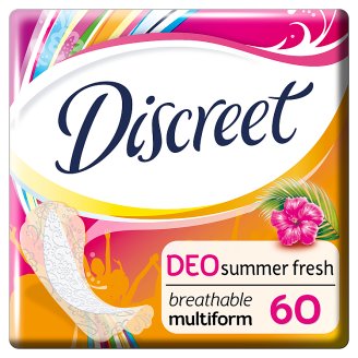 Discreet Summer Fresh Multiform Légáteresztő Tisztasági Betét, 60 db