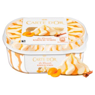 Carte D'Or Gelateria Rákóczi túrós és fahéjas jégkrém sárgabarack szósszal 900 ml