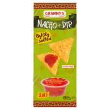 Granny's enyhén sós chips & Salsa Mexicana szósz 150 g