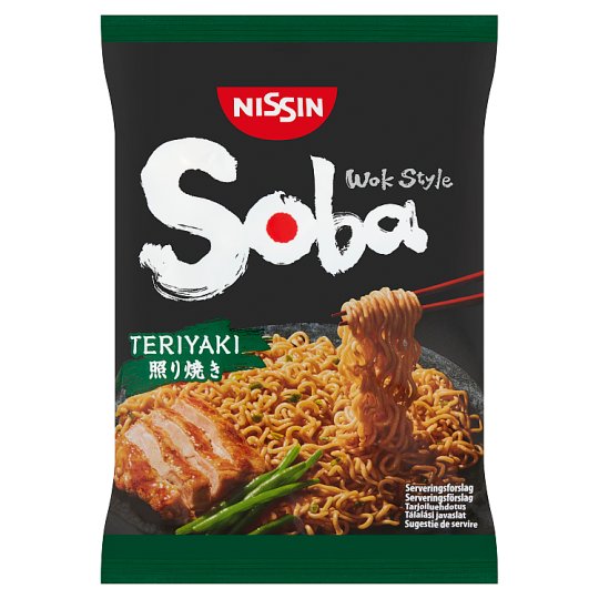 Nissin Soba Wok Style instant tészta búzalisztből teriyaki ízesítő szósszal 110 g