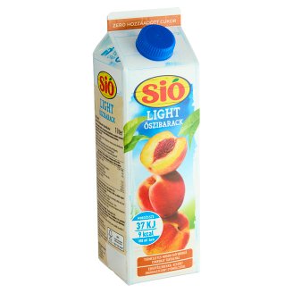 Sió Light energiaszegény rostos őszibarack gyümölcsital édesítőszerekkel 1 l