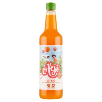 Ági Jaffa Ági vegyes gyümölcsszörp narancs ízzel, cukorral és édesítőszerrel 1 l