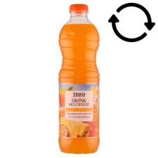 Tesco Multifruit Drink with Sugar and Sweetener, with Added Vitamins 1,5 l