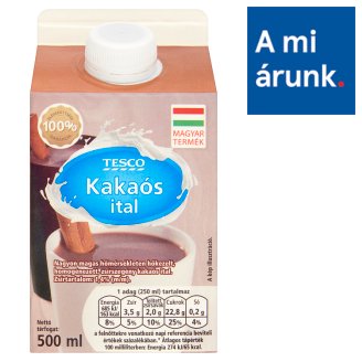 Tesco zsírszegény kakaós ital 1,4% 500 ml