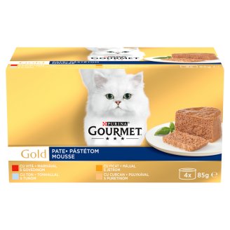 Gourmet Gold teljes értékű állateledel felnőtt macskáknak 4 ízben 4 x 85 g