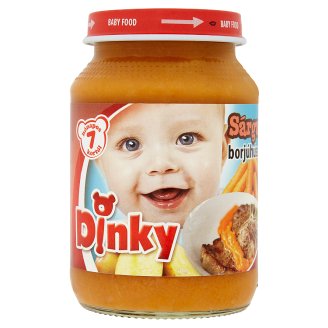 Dinky gluténmentes sárgarépa borjúhússal bébiétel 7 hónapos kortól 190 g