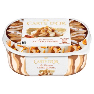 Carte D'Or Gelateria vanília-sós karamell jégkrém szósszal és karamellás csokoládé forgáccsal 900 ml