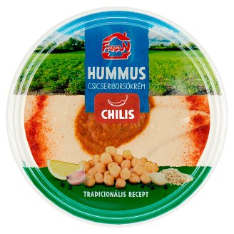 Fanan hummus-csicseriborsó krém chilis csípős szósszal 250 g