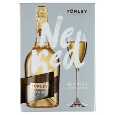 Törley Tokaji brut pezsgő ajándék pezsgőspohárral 0,75 l