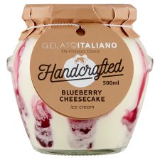 Gelato Italiano sajttorta ízű jégkrém, áfonya öntettel 500 ml
