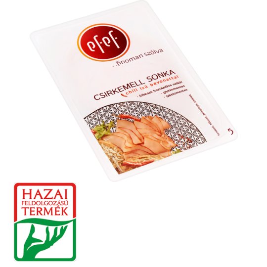 eFeF Sliced Chicken Breast Ham with Chili Flavoured Coating 100 g