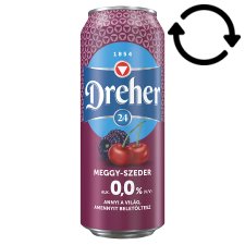 Dreher 24 Meggy-Szeder alkoholmentes világos sör és meggy-szeder ízű ital keveréke 0,0% 0,5 l