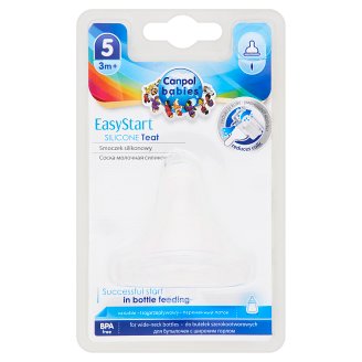 Canpol Babies EasyStart 5 szilikon etetőcumi 3 hónapos kortól