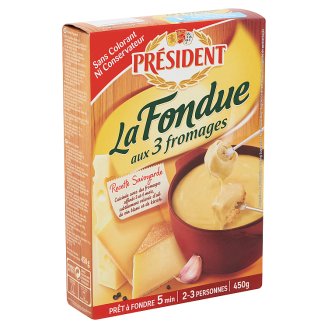 Président 3 sajtos fondü 450 g