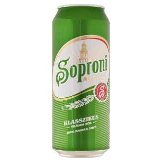 Soproni Klasszikus Lager Beer 4,5% 0,5 l Can