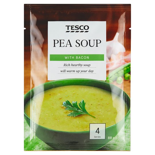 Tesco Pea Soup with Bacon 88 g