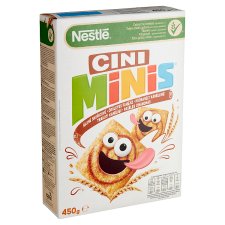 Nestlé Cini Minis Crunchy Cinnamon Flavoured Cereals with Whole Grain Wheat 450 g