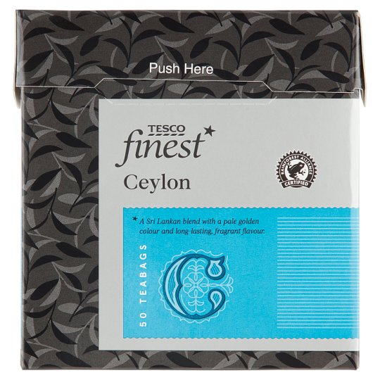 Tesco Finest filteres Ceylon fekete tea 50 filter 125 g Tesco Online