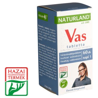 Naturland Vitalstar vas étrend-kiegészítő tabletta 60 db 51,36 g