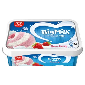 Big Milk joghurtos jégkrém epres szósszal 1000 ml