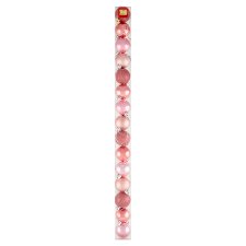 Tesco Pink Baubles 40 mm 15 pcs