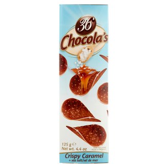 Hamlet 36 Chocola's Crispy Caramel karamell ízesítésű tejcsokoládé chips puffasztott rizzsel 125 g