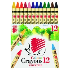 ICO Colour Crayons 12 pcs