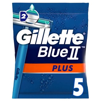 Gillette Blue II Plus Chromium Eldobható Férfi Borotva, 5 db