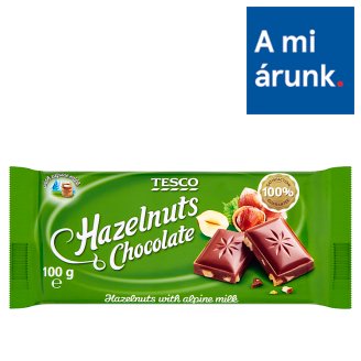 Tesco törökmogyorós tejcsokoládé 100 g