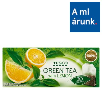 Tesco citrom ízű filteres zöldtea 20 filter 34 g