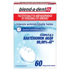 Blend-A-Dent Hosszantartó Frissességet Nyújtó, 60 Darabos Műfogsortisztító Tabletta