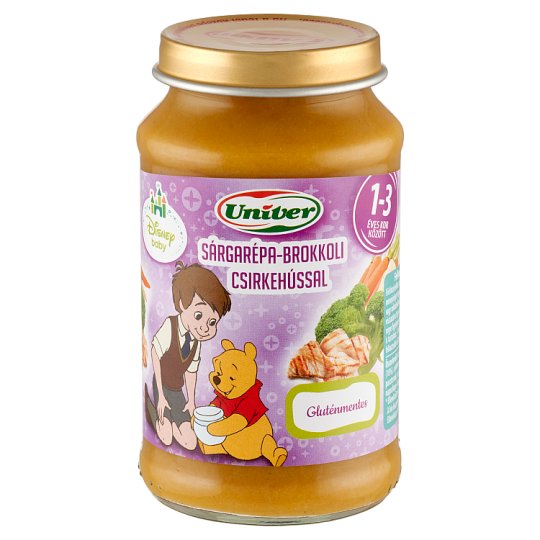 Univer sárgarépa-brokkoli csirkehússal bébiétel 12 hónapos kortól 220 g