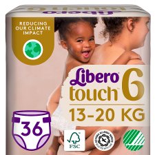 Libero Touch nadrágpelenka, méret: 6, 13-20 kg, 36 db