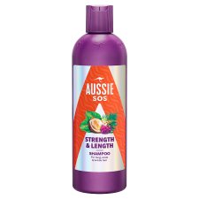 Aussie SOS Strength & Length Shampoo 300ml for Long, Weak and Brittle Hair