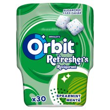 Orbit Refreshers Spearmint and Menthol Flavoured Sugar-Free Chewing Gum with Sweetener 67 g